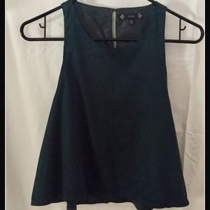 Velvet Crop Top (Emerald)